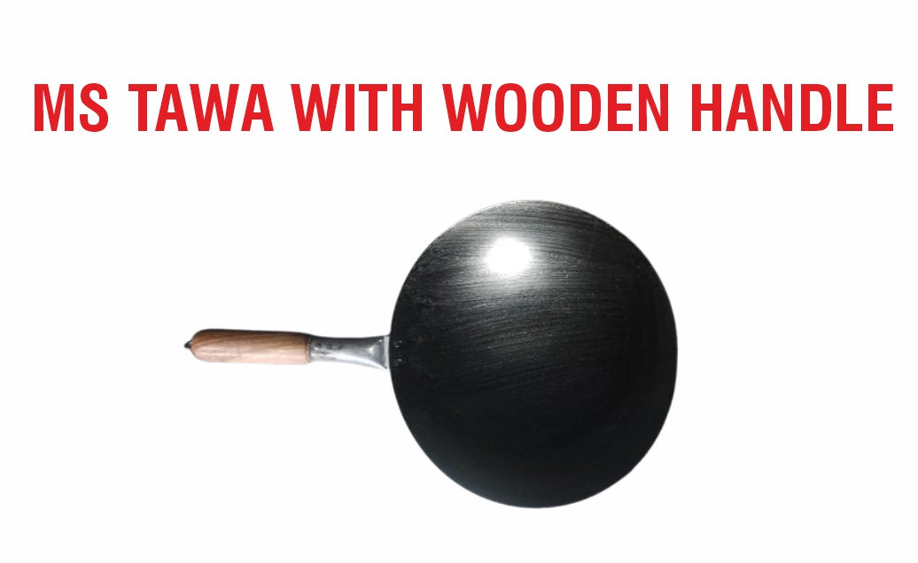 M.S TAWA + WOODEN HANDLE 10
