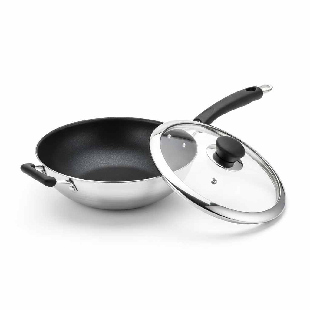 SMART ALUM. WOK + LID 8