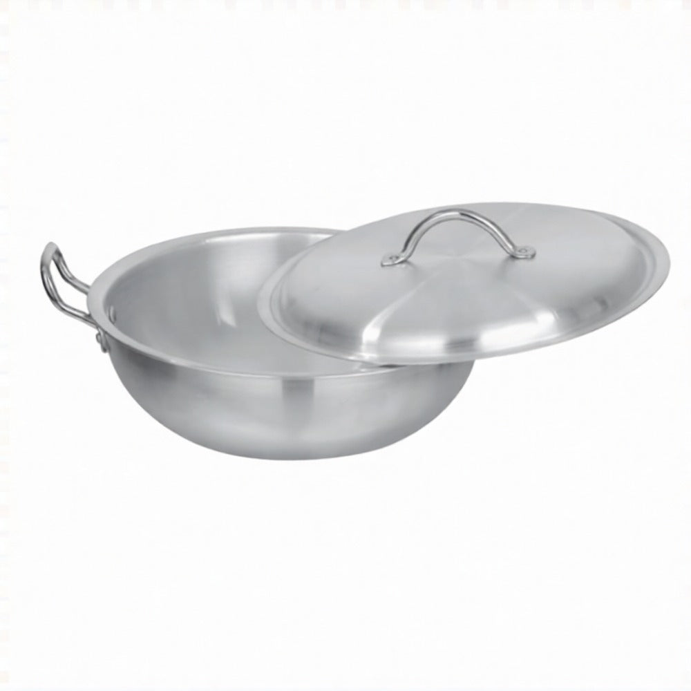 ALUMINIUM COOKING WOK + LID