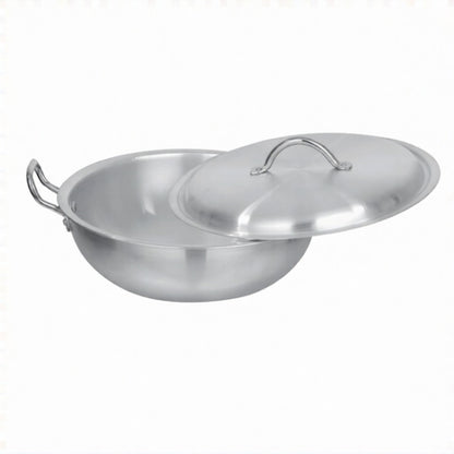 ALUMINIUM COOKING WOK + LID