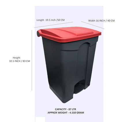 NILKAMAL PEDAL BIN 87 LTR