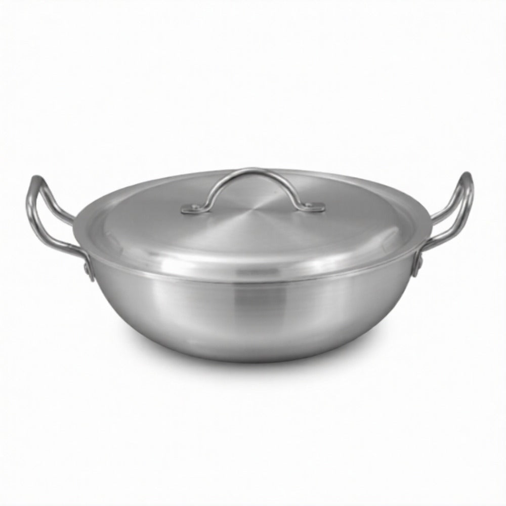 ALUMINIUM COOKING WOK + LID