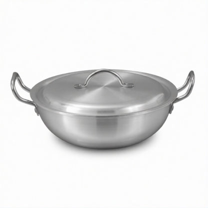 ALUMINIUM COOKING WOK + LID