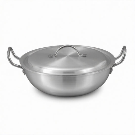 ALUMINIUM COOKING WOK + LID