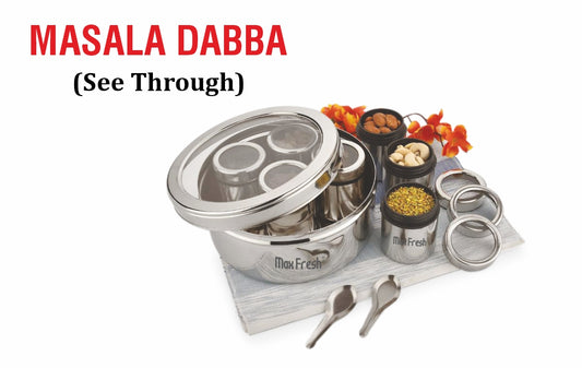 MASALA DABBA 6PC SET WITH STAND
