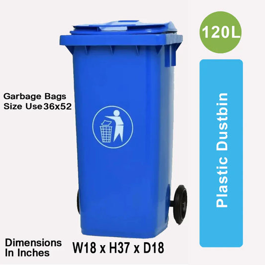 PEDAL BIN + WHEEL 120 L