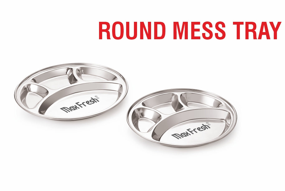 NEELKANTH SS ROUND TRAY 40 CM
