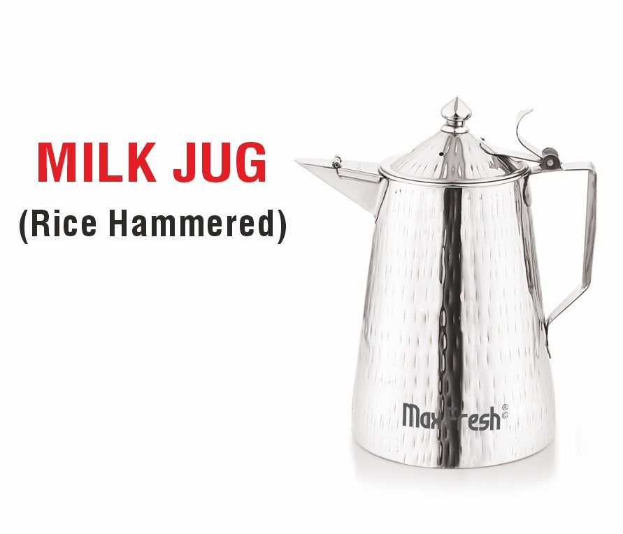 SS Silver Jug + Lid 2L
