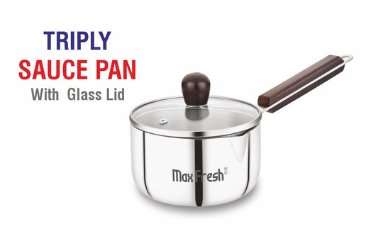 MAXFRESH TRIPLY SAUCE PAN + LID