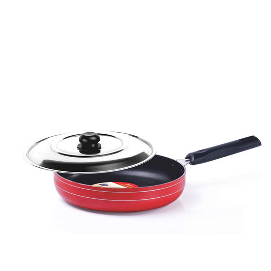 ORANGE NON STICK FRY PAN + LID