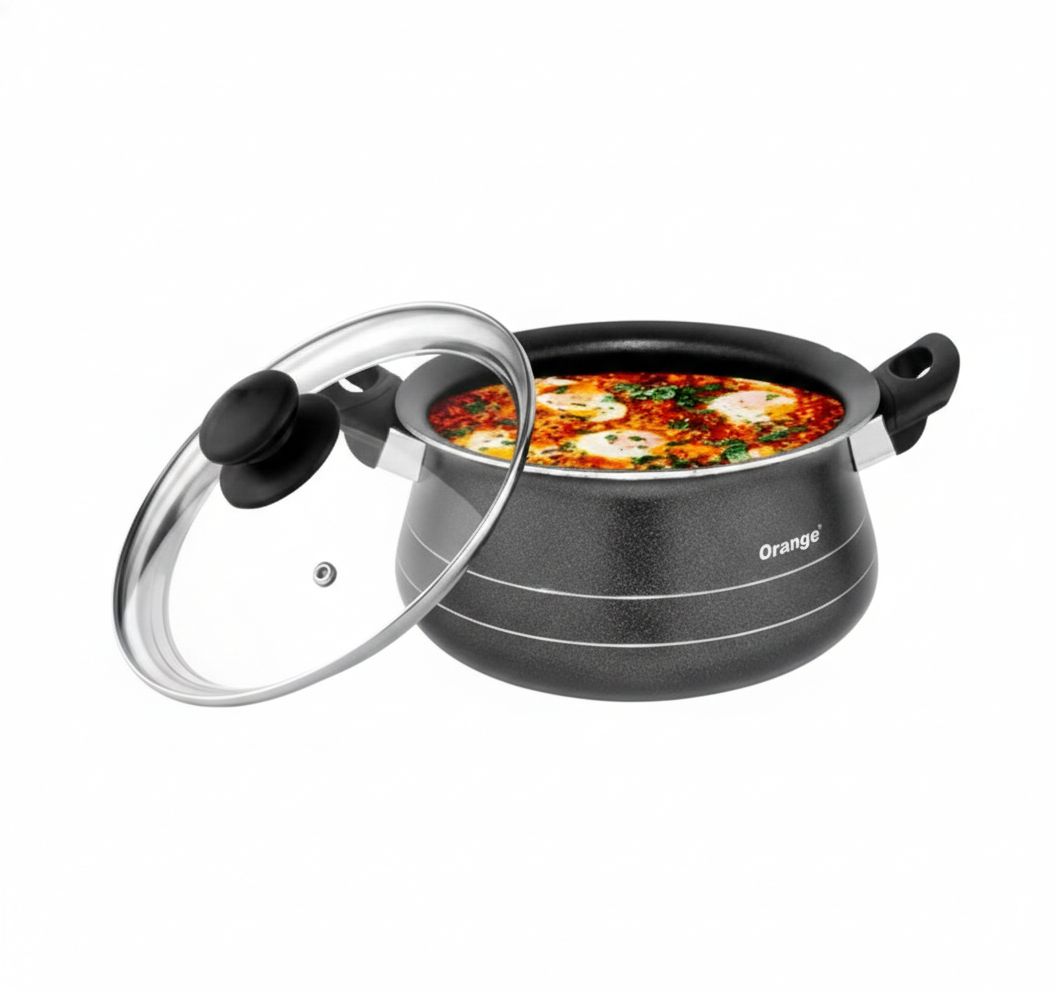 ORANGE NON STICK BIRYANI POT